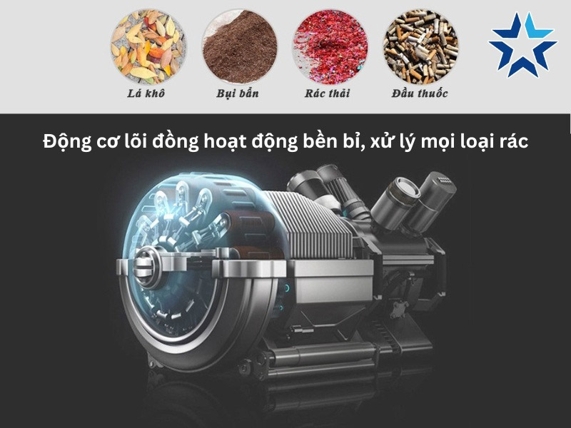 công suất của xe quét rác Palada mạnh mẽ
