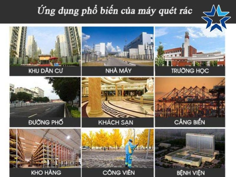 ứng dụng của Xe quét đường công nghiệp