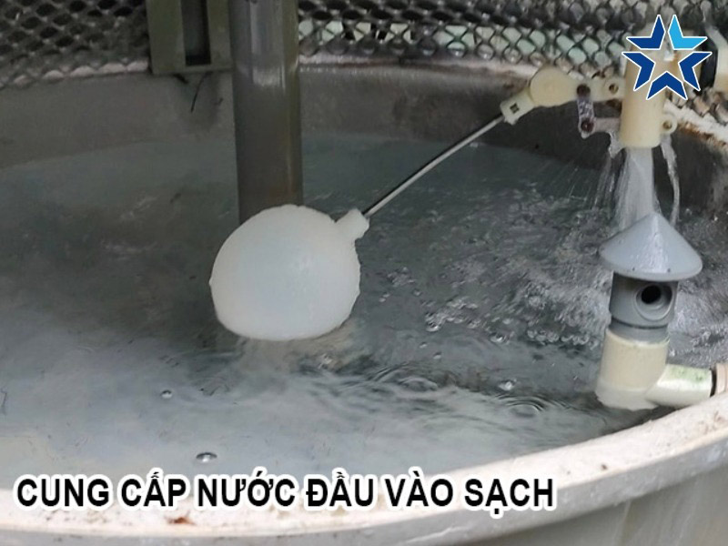 cung cấp nước sạch đầu vào cho tháp