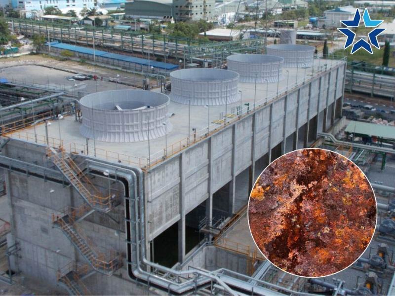 tháp giải nhiệt bị ăn mòn