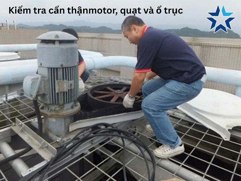 bảo dưỡng motor tháp giải nhiệt