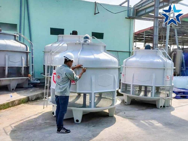 lắp đặt tháp giải nhiệt