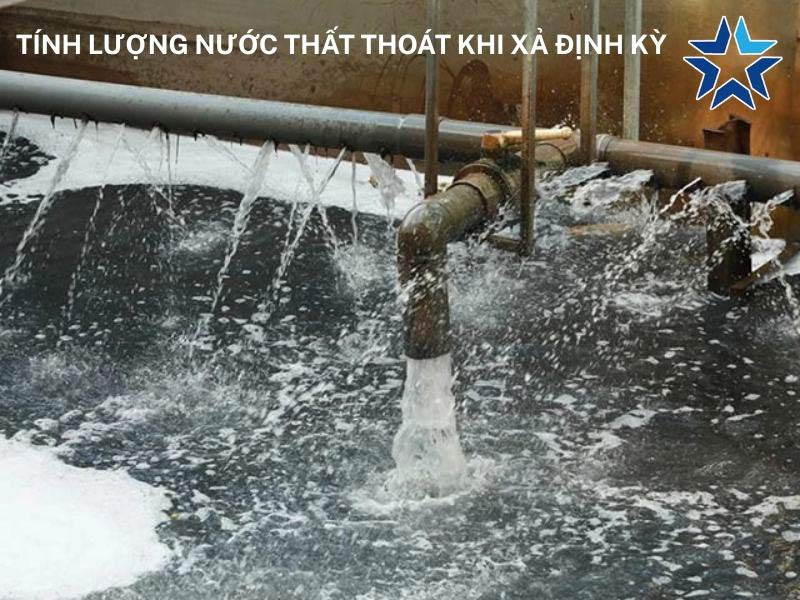 tính lượng nước thất thoát khi xả định kỳ