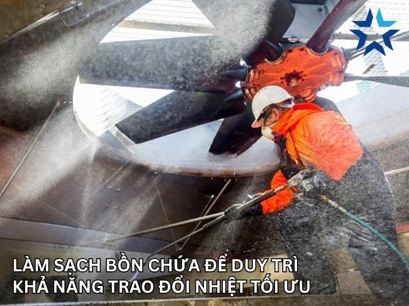 vệ sinh tháp giải nhiệt