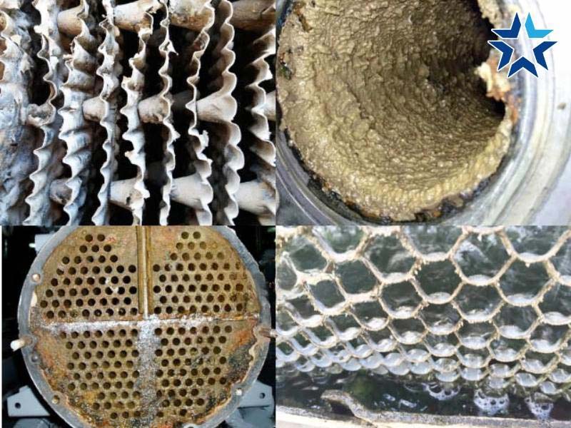 các loại cáu cặn chiller thường gặp