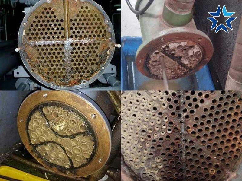 Cáu cặn chiller
