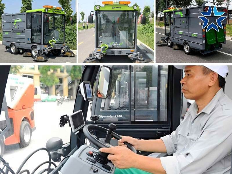 xe quét rác ngồi lái Kumisai KMS25