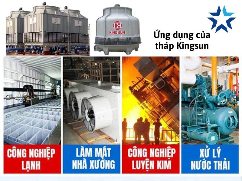 ứng dụng của tháp giải nhiệt Kingsun
