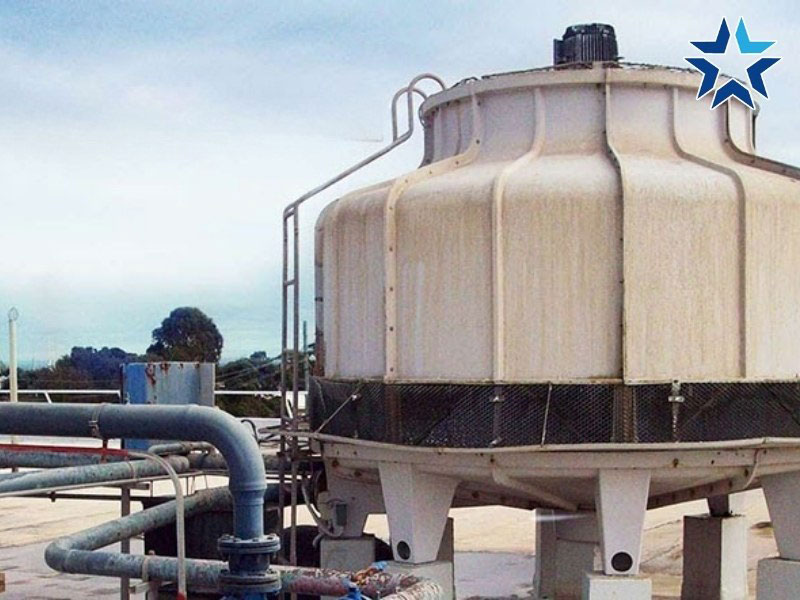 tháp giải nhiệt cũ