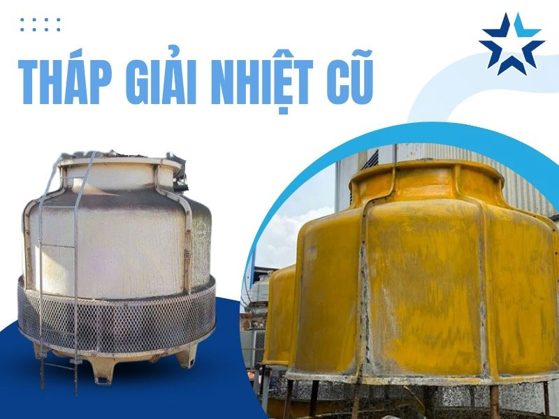 tháp giải nhiệt cũ