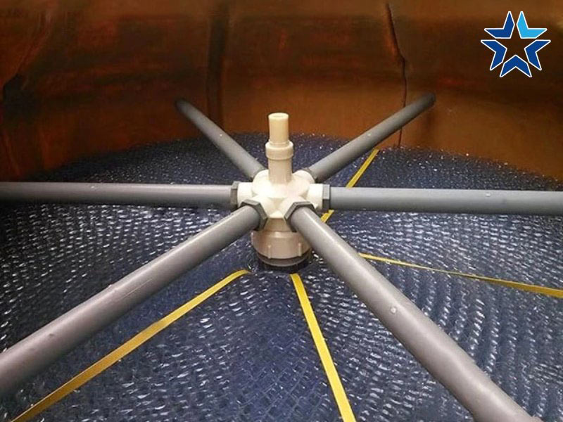 đầu phun chia nước của tháp giải nhiệt
