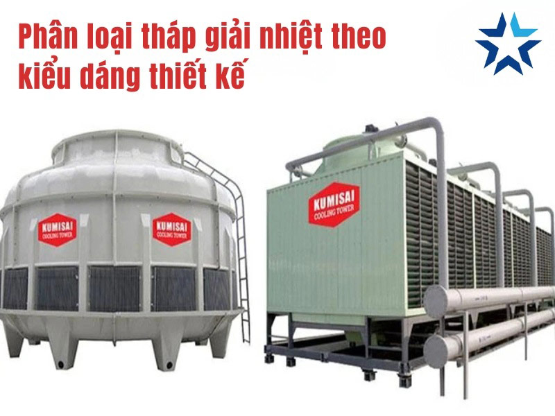 Phân loại tháp giải nhiệt theo kiểu dáng thiết kế