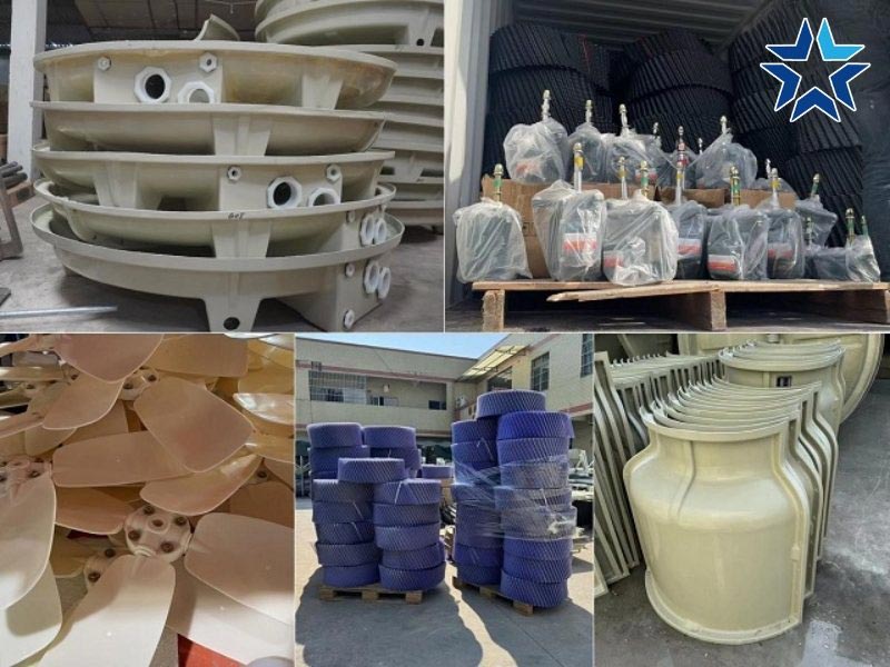 các bộ phận của tháp giải nhiệt nước