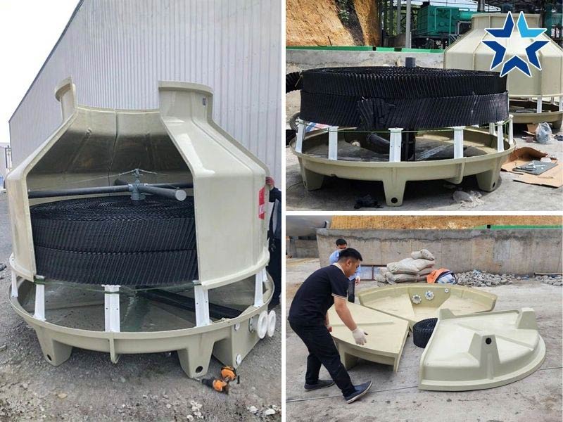 vỏ tháp giải nhiệt tròn