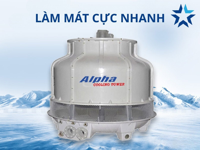 tháp giải nhiệt tròn làm mát nhanh