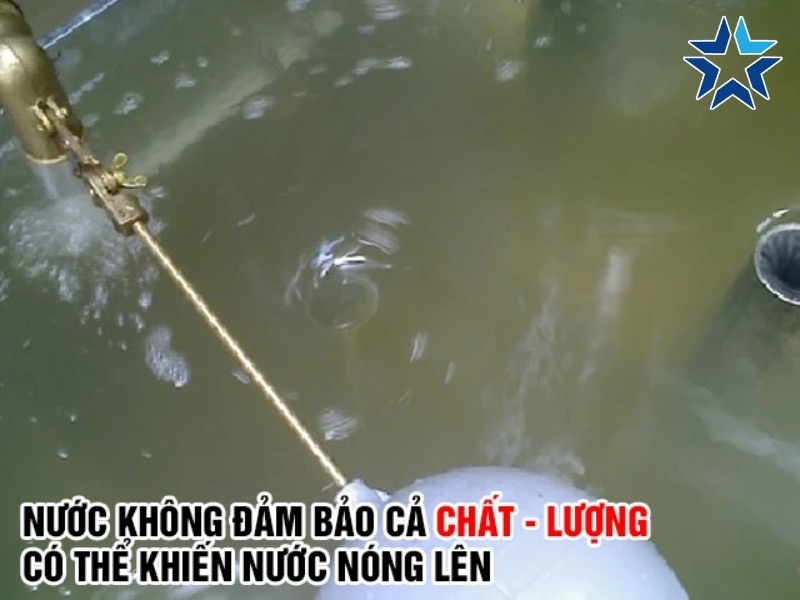 chất lượng nước không đảm bảo