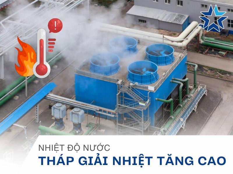 nhiệt độ nước tháp giải nhiệt tăng cao