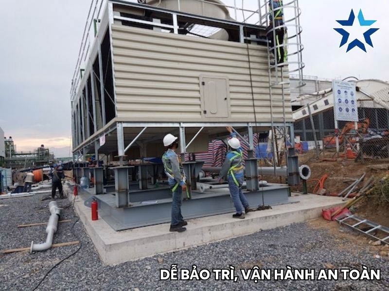 Ưu điểm tháp giải nhiệt đối lưu cơ học