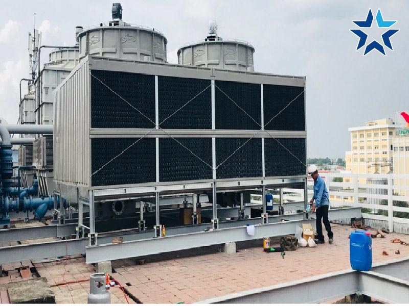 lắp đặt tháp giải nhiệt