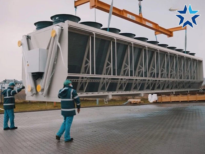 lắp đặt tháp giải nhiệt khô