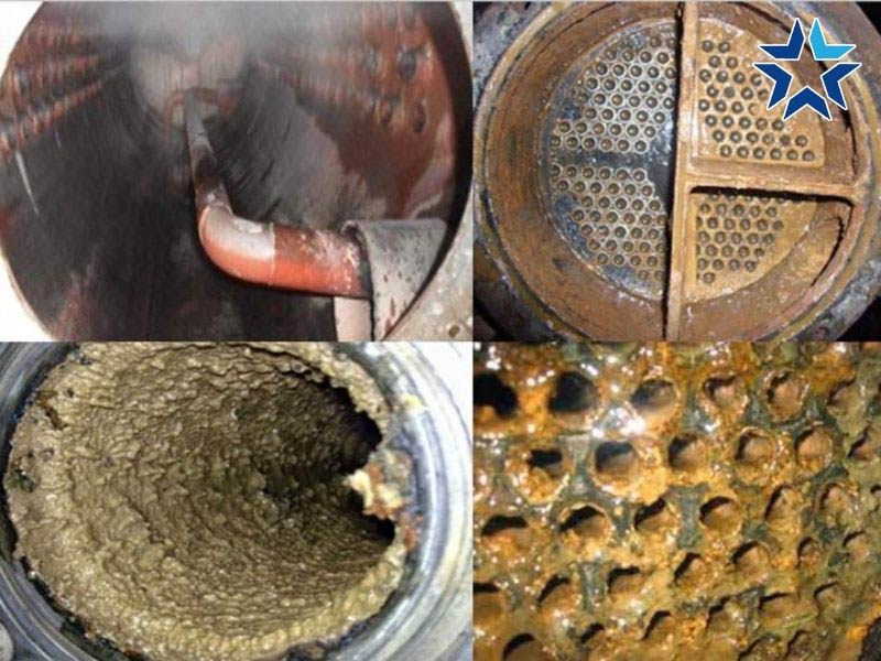 Cáu cặn tháp giải nhiệt