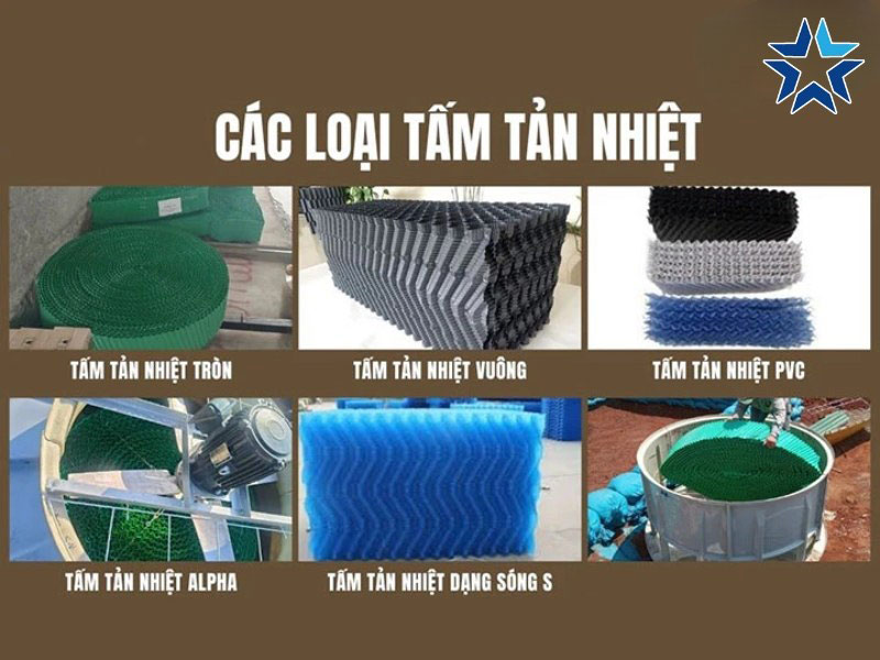 các loại khối đệm tháp giải nhiệt