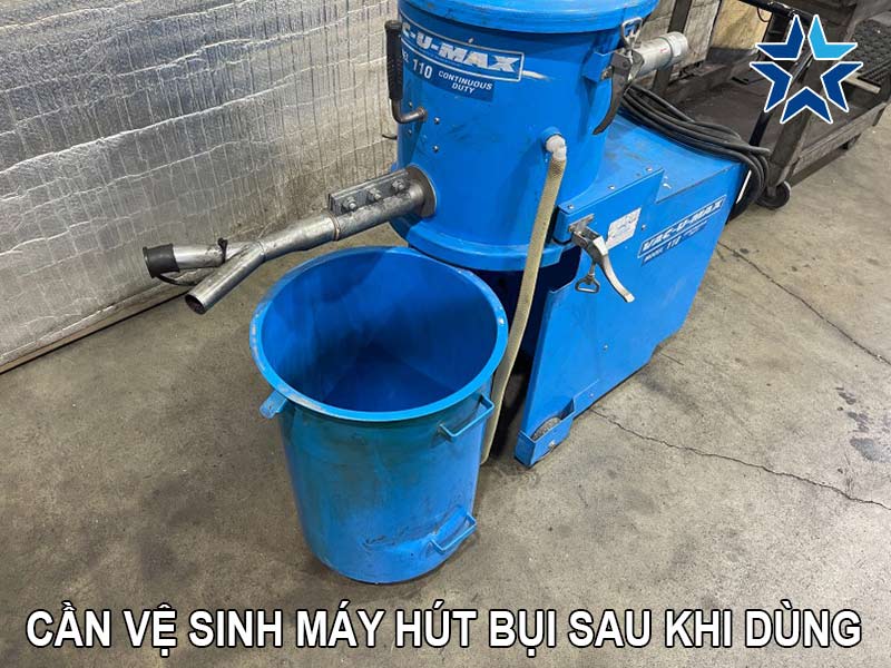cần vệ sinh máy hút bụi 5HP sau khi dùng