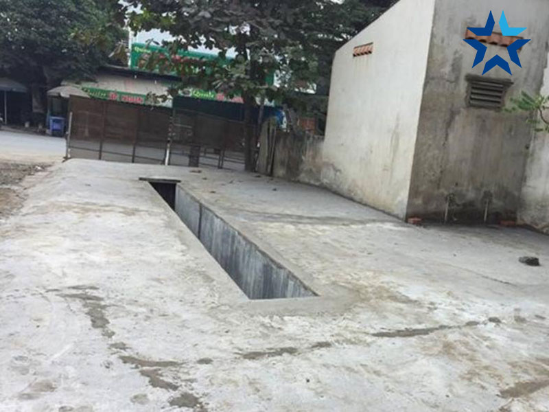 chuẩn bị mặt bằng xây dựng cầu rửa xe ô tô&nbsp;