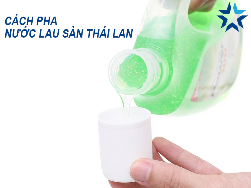 cách pha nước lau sàn nhà Thái Lan