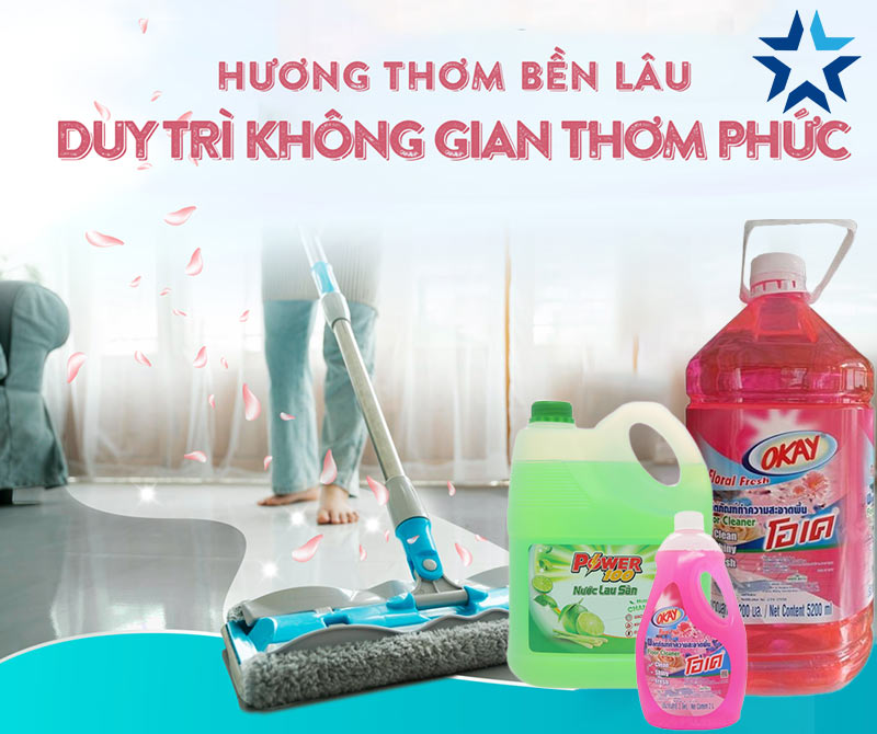 nước lau sàn nhà Thái Lan thơm lâu bền