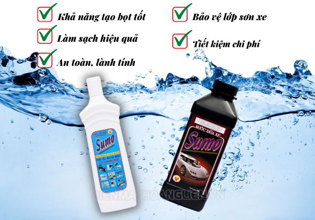 Các ưu điểm của dung dịch rửa xe Sumo