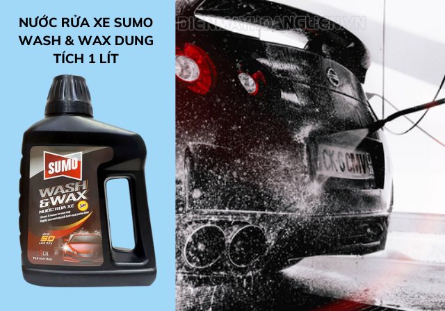 Nước rửa xe Sumo wash & wax dung tích 1 lít