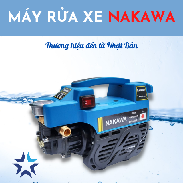 Máy rửa xe thương hiệu Nakawa
