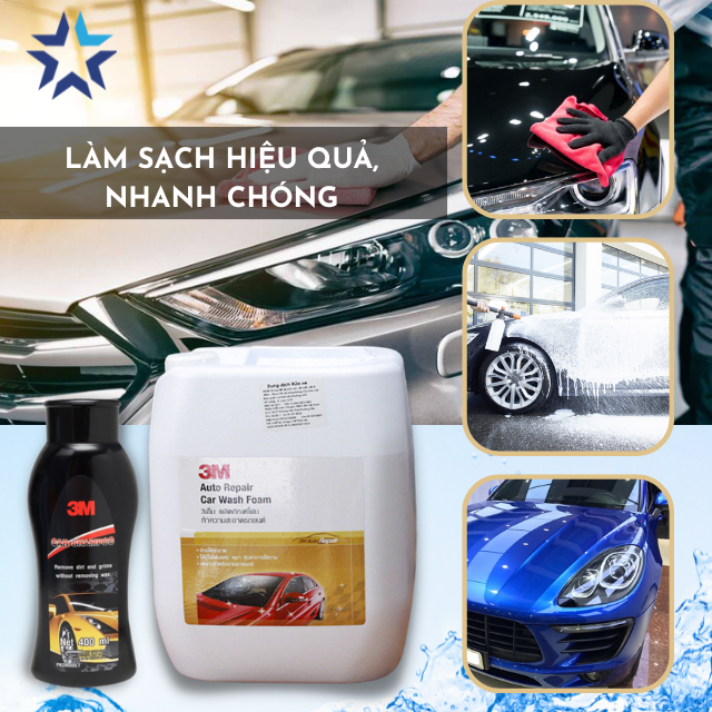 Hóa chất tẩy rửa 3M mang lại hiệu quả làm sạch cao và bảo vệ lớp sơn xe