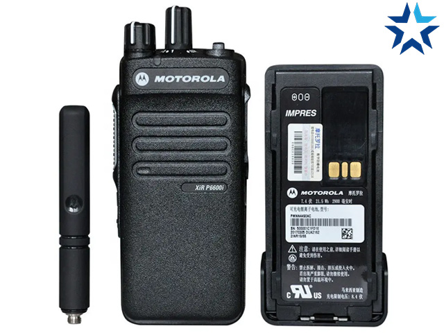 Máy bộ đàm Motorola P6600i cho phép đàm thoại liên tục lên tới 10 tiếng