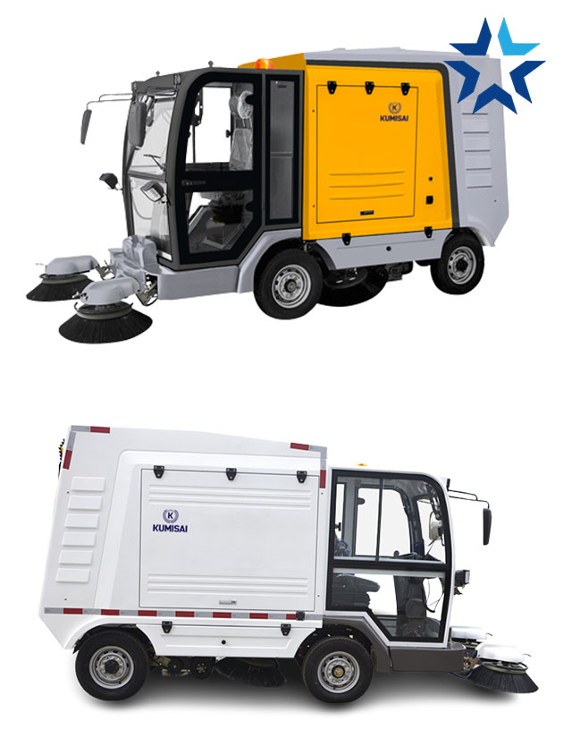 Xe quét rác Kumisai KMS-S2000-M có 2 màu để lựa chọn