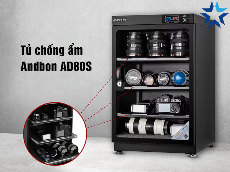 Tủ chống ẩm Andbon 80L model AD80S