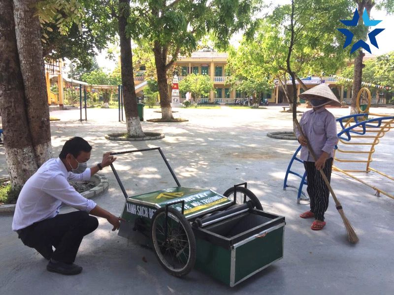 Cách vận hành của xe quét rác tự chế
