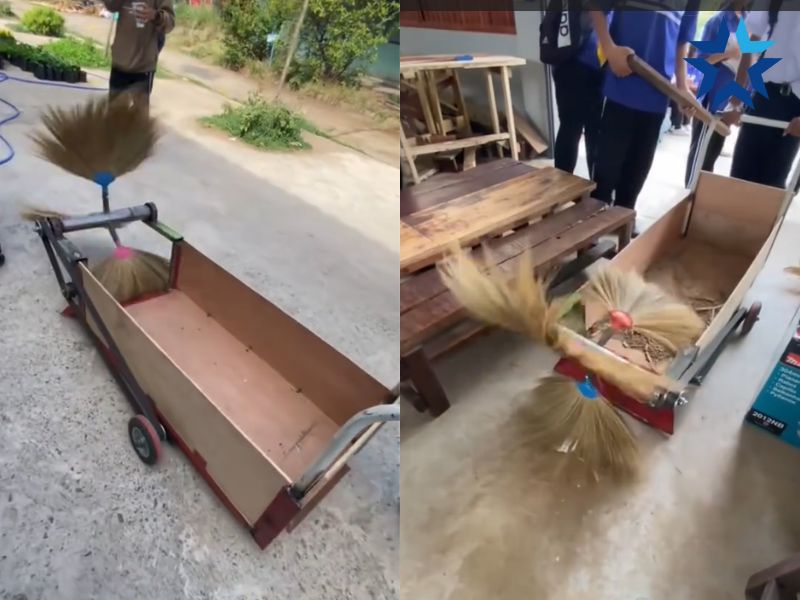 Xe quét rác tự chế nhanh hỏng