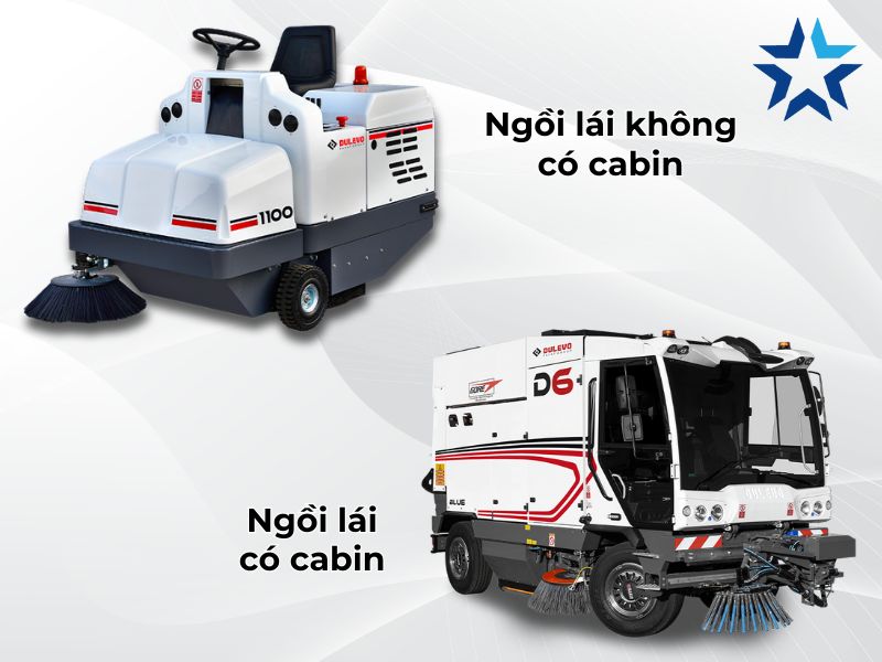 Xe quét đường Dulevo ngồi lái