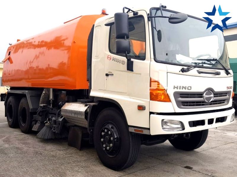 Cách vận hành xe quét rác Hino