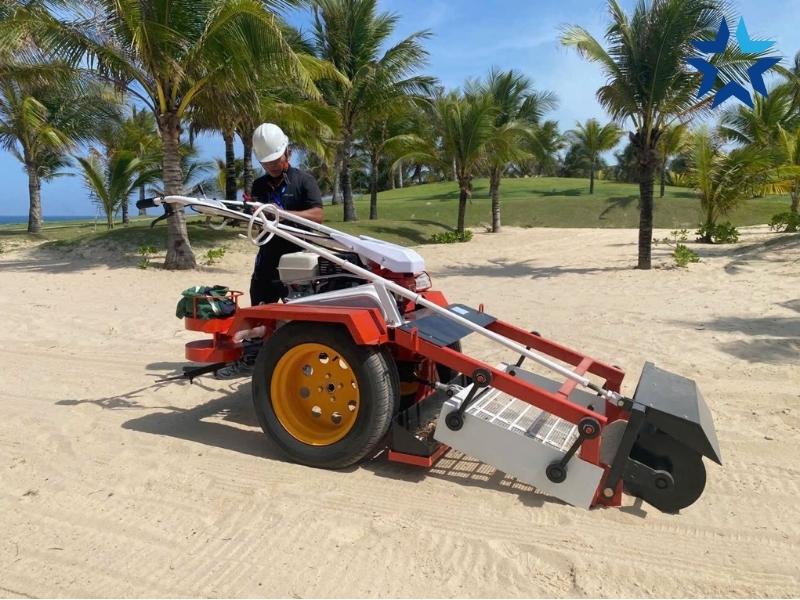 Cấu tạo máy quét rác bãi biển