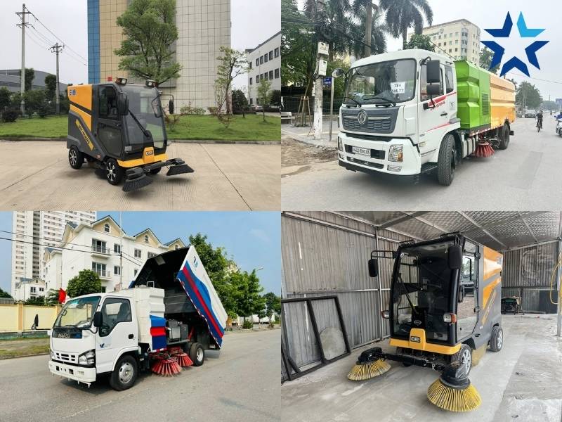 Thuê xe quét đường có đa mẫu mã