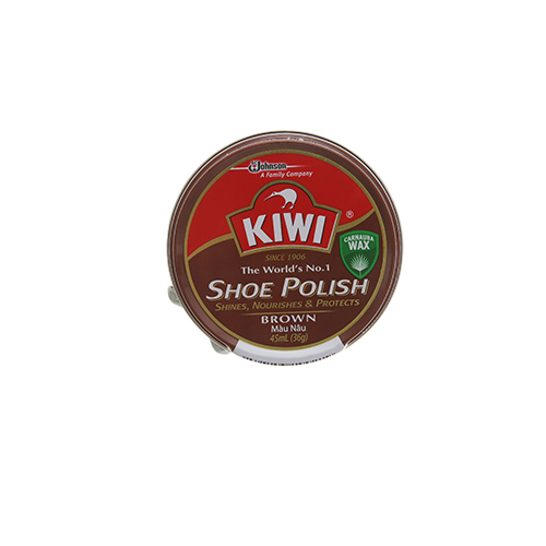 Xi đánh giày Kiwi nâu 45ml (Xi sáp)