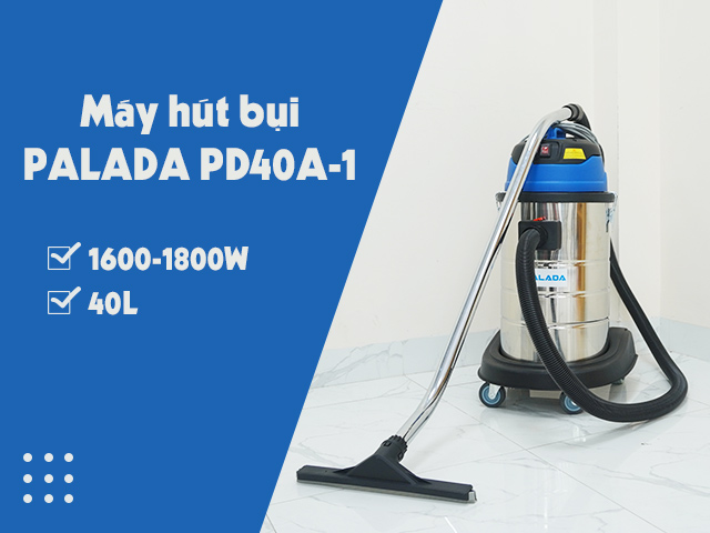 Palada PD10A-1 là model máy hút bụi hiện đại với đa dạng tính năng vận hành