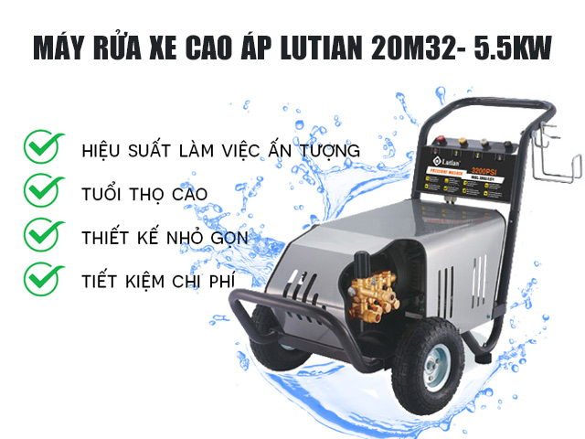 Máy rửa xe cao áp Lutian 20M32- 5.5KW