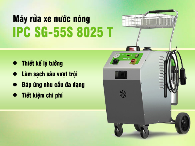 Mẫu máy rửa hơi nước nóng IPC SG-55S 8025 T (3 pha)