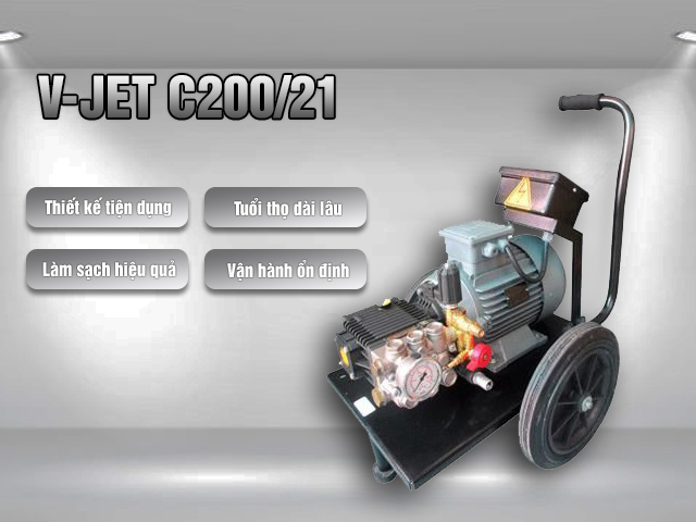 Máy phun rửa xe áp lực cao V-JET C200/21