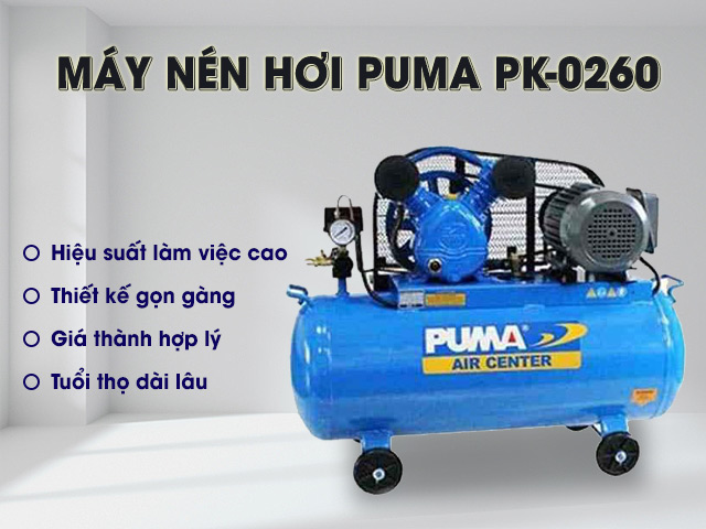 máy nén khí puma pk 0260 bền bỉ