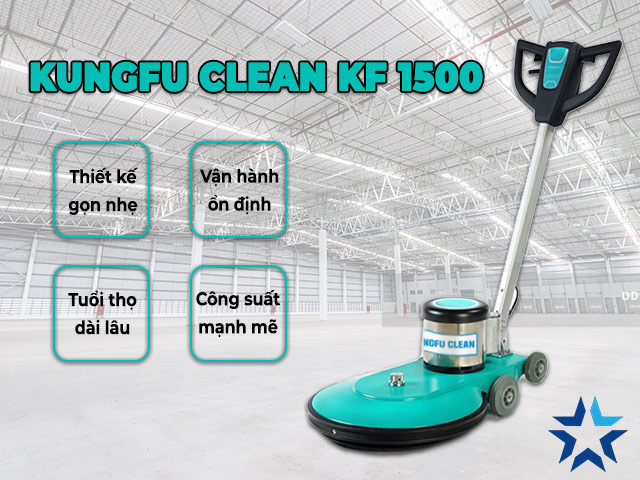 ưu điểm nổi bật của máy chà sàn Kungfu Clean KF 1500